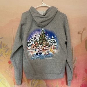 Walt Disney World Happy Holidays Zip Up Hoodie
